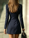 Rochie Sacou cu Dungi