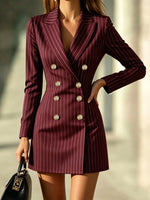Rochie Sacou cu Dungi