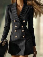 Rochie Sacou cu Dungi